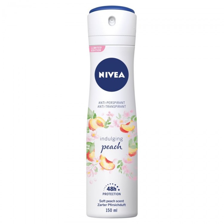 Nivea spray 150ml Indulging Peach | Kosmetické a dentální výrobky - Dámská kosmetika - Deodoranty Nivea spray 150ml Indulging Peach | Kosmetické a dentální výrobky - Dámská kosmetika - Deodoranty